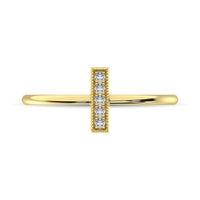 Thumbnail for Diamond 1/20 Ct.Tw. Fashion Ring in 10K Yellow Gold