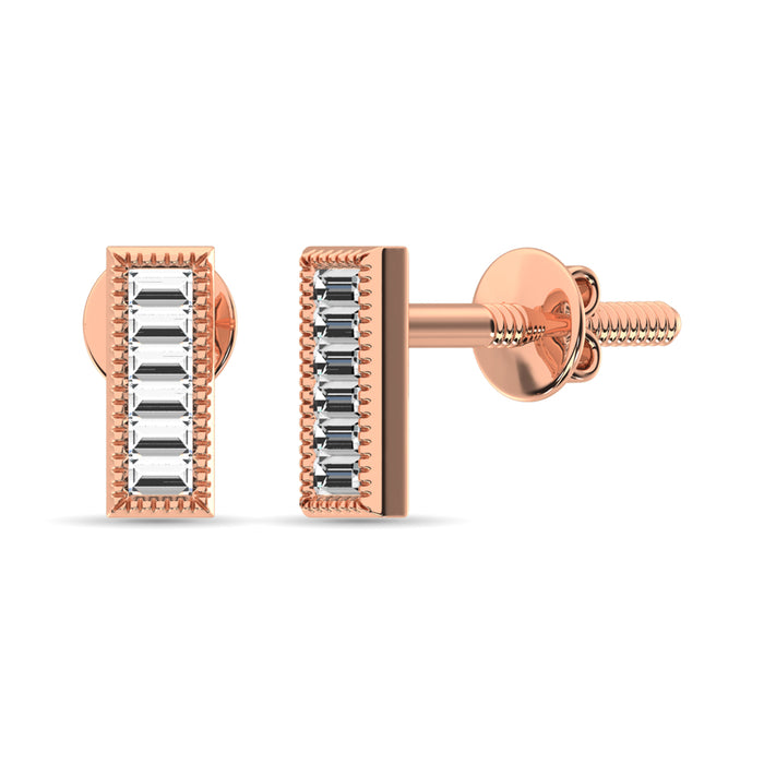 Diamond 1/20 Ct.Tw. Fashion Earrings in 10K Rose Gold