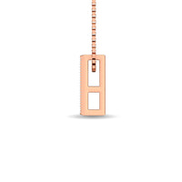 Thumbnail for Diamond 1/20 Ct.Tw. Round and Baguette Fashion Pendant in 10K Rose Gold