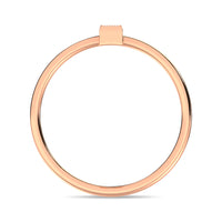 Thumbnail for Diamond 1/20 ct tw Baguette Cut Fashion Ring in 10K Rose Gold