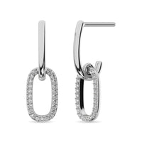 Thumbnail for Diamond Fashion Earrings 1/5 ct tw in 14K White Gold