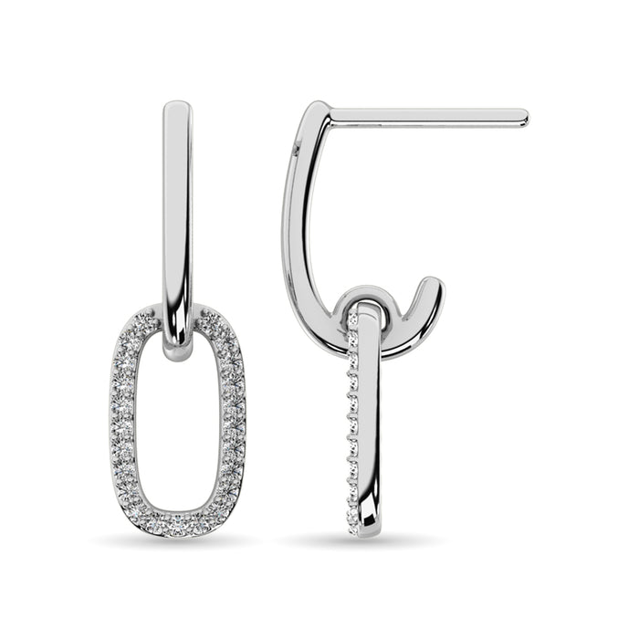 Diamond Fashion Earrings 1/5 ct tw in 14K White Gold