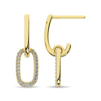 Thumbnail for Diamond Fashion Earrings 1/5 ct tw in 14K Yellow Gold
