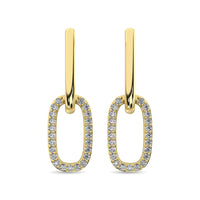 Thumbnail for Diamond Fashion Earrings 1/5 ct tw in 14K Yellow Gold