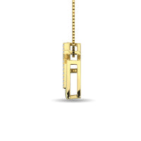 Thumbnail for Diamond 1/20 ct tw Moon and Cross Pendant in 10K Yellow Gold