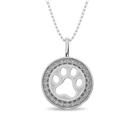 Thumbnail for Diamond 1/10 ct tw Fashion Pendant in Sterling Silver