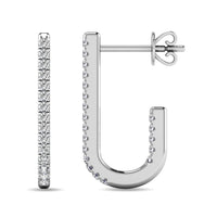 Thumbnail for Diamond 1/6 ct tw J Earrings in 10K White Gold