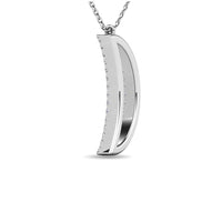 Thumbnail for Diamond 1/10 ct tw Moon Pendant in 10K White Gold