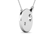 Thumbnail for Diamond 1/20 ct tw Disc Necklace in 10K White Gold
