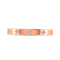 Thumbnail for Diamond 1/20 ct tw Bar Ring in 10K Rose Gold