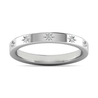 Thumbnail for Diamond 1/20 ct tw Bar Ring in 10K White Gold