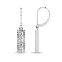 Thumbnail for Diamond 1/2 ct tw Bar Earrings in 14K White Gold