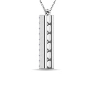 Thumbnail for Diamond 1/4 ct tw Bar Pendant in 14K White Gold