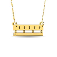 Thumbnail for Diamond 1/5 ct tw Bar Necklace in 14K Yellow Gold
