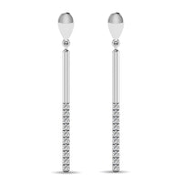 Thumbnail for Diamond 1/5 ct tw Diamline Earrings in 10K White Gold