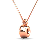 Thumbnail for Diamond 1/10 ct tw Bezel Set Pendant in 10K Rose Gold