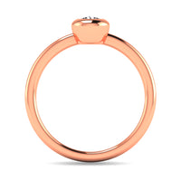 Thumbnail for Diamond 1/10 ct tw Bezel Set Ring in 10K Rose Gold