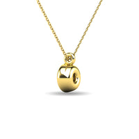Thumbnail for Diamond 1/10 ct tw Bezel Set Pendant in 10K Yellow Gold