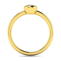 Thumbnail for Diamond 1/10 ct tw Bezel Set Ring in 10K Yellow Gold