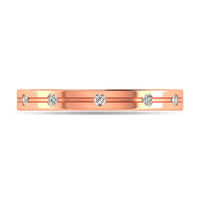 Thumbnail for Diamond 1/20 ct tw Rount Cut Band in 14K Rose Gold