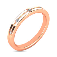 Thumbnail for Diamond 1/20 ct tw Rount Cut Band in 14K Rose Gold