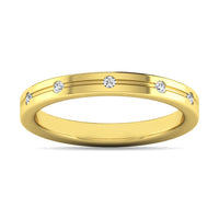Thumbnail for Diamond 1/20 ct tw Rount Cut Band in 14K Yellow Gold