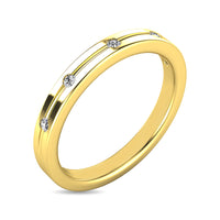 Thumbnail for Diamond 1/20 ct tw Rount Cut Band in 14K Yellow Gold