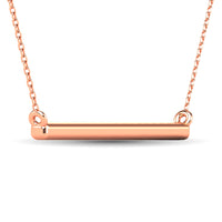 Thumbnail for Diamond 1/6 ct tw Diamline Necklace in 10K Rose Gold
