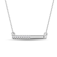 Thumbnail for Diamond 1/6 ct tw Diamline Necklace in 10K White Gold