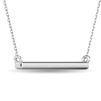 Thumbnail for Diamond 1/6 ct tw Diamline Necklace in 10K White Gold