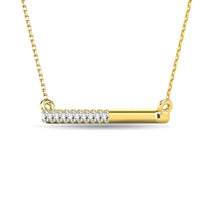 Thumbnail for Diamond 1/6 ct tw Diamline Necklace in 10K Yellow Gold