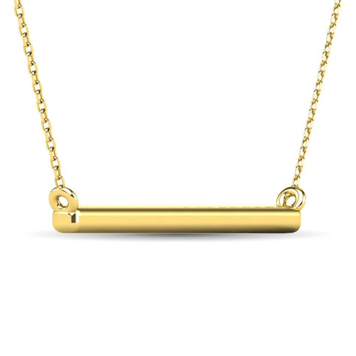 Diamond 1/6 ct tw Diamline Necklace in 10K Yellow Gold