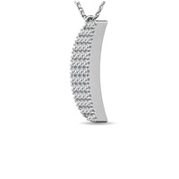 Thumbnail for Diamond 1/10 ct tw Moon Pendant in 10K White Gold