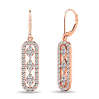 Thumbnail for Diamond 7/8 ct tw Fashion Earrings in 10K Rose Gold