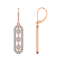 Thumbnail for Diamond 7/8 ct tw Fashion Earrings in 10K Rose Gold
