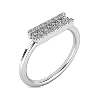 Thumbnail for Diamond 1/4 ct tw Bar Ring in 14K White Gold