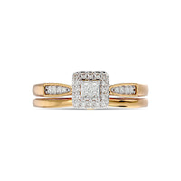 Thumbnail for Diamond 1/6 ct tw Bridal Ring in 10K Yellow Gold