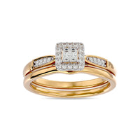 Thumbnail for Diamond 1/6 ct tw Bridal Ring in 10K Yellow Gold