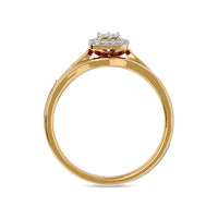 Thumbnail for Diamond 1/6 ct tw Bridal Ring in 10K Yellow Gold