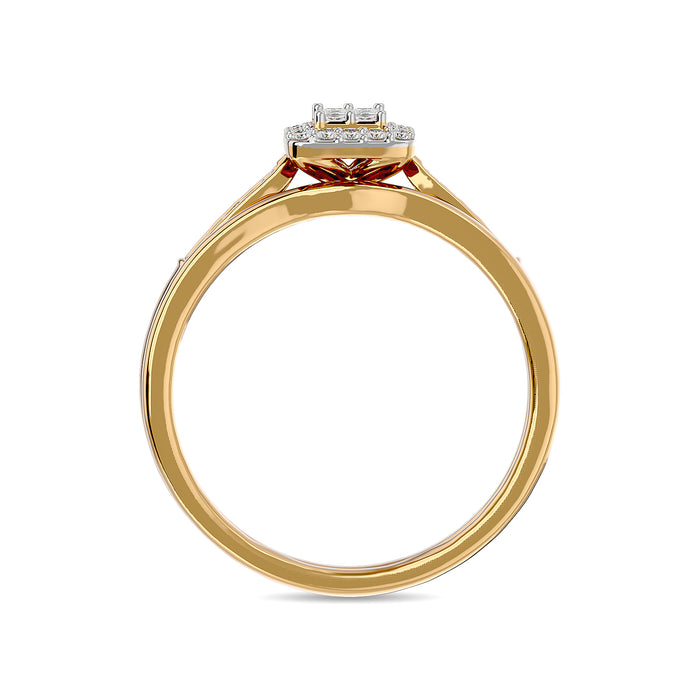 Diamond 1/6 ct tw Bridal Ring in 10K Yellow Gold