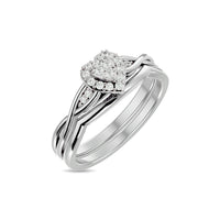 Thumbnail for Diamond 1/6 Ct.Tw. Heart Bridal in 10K White Gold