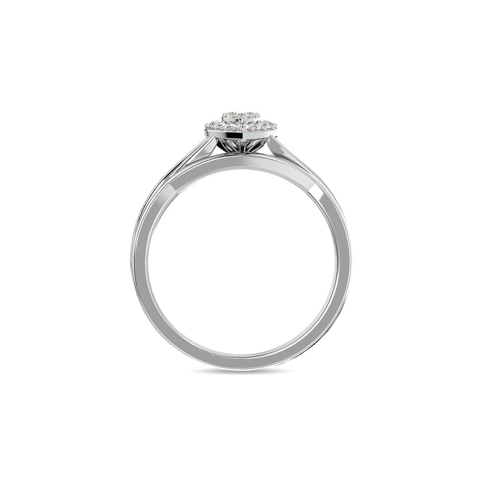 Diamond 1/6 Ct.Tw. Heart Bridal in 10K White Gold