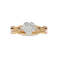 Thumbnail for Diamond 1/6 ct tw Bridal Ring in 10K Yellow Gold