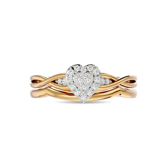 Diamond 1/6 ct tw Bridal Ring in 10K Yellow Gold