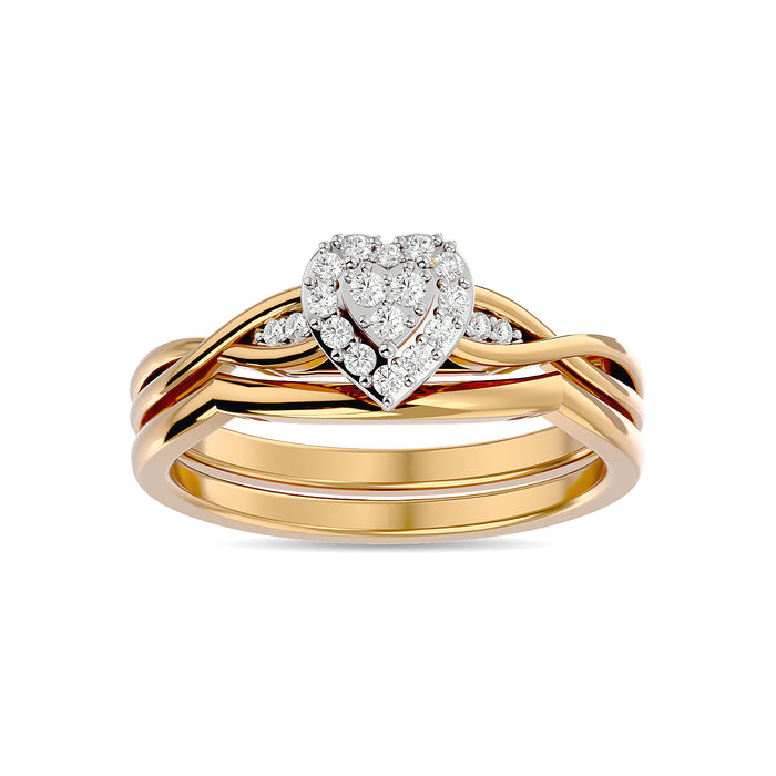 Diamond 1/6 ct tw Bridal Ring in 10K Yellow Gold