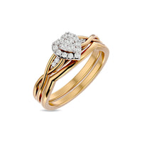Thumbnail for Diamond 1/6 ct tw Bridal Ring in 10K Yellow Gold