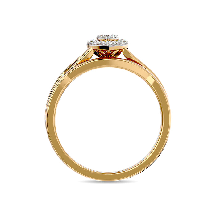 Diamond 1/6 ct tw Bridal Ring in 10K Yellow Gold