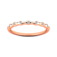 Thumbnail for Diamond 1/10 ct tw Stackable Ring in 10K Rose Gold