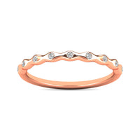 Thumbnail for Diamond 1/10 ct tw Stackable Ring in 10K Rose Gold