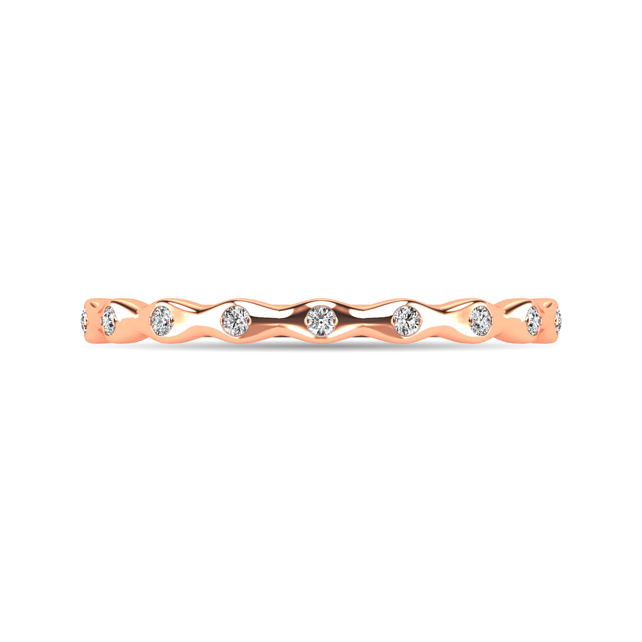 Diamond 1/10 ct tw Stackable Ring in 14K Rose Gold
